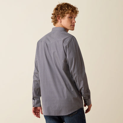 Wrinkle Free Dennis Fitted Snap Shirt - US 4104