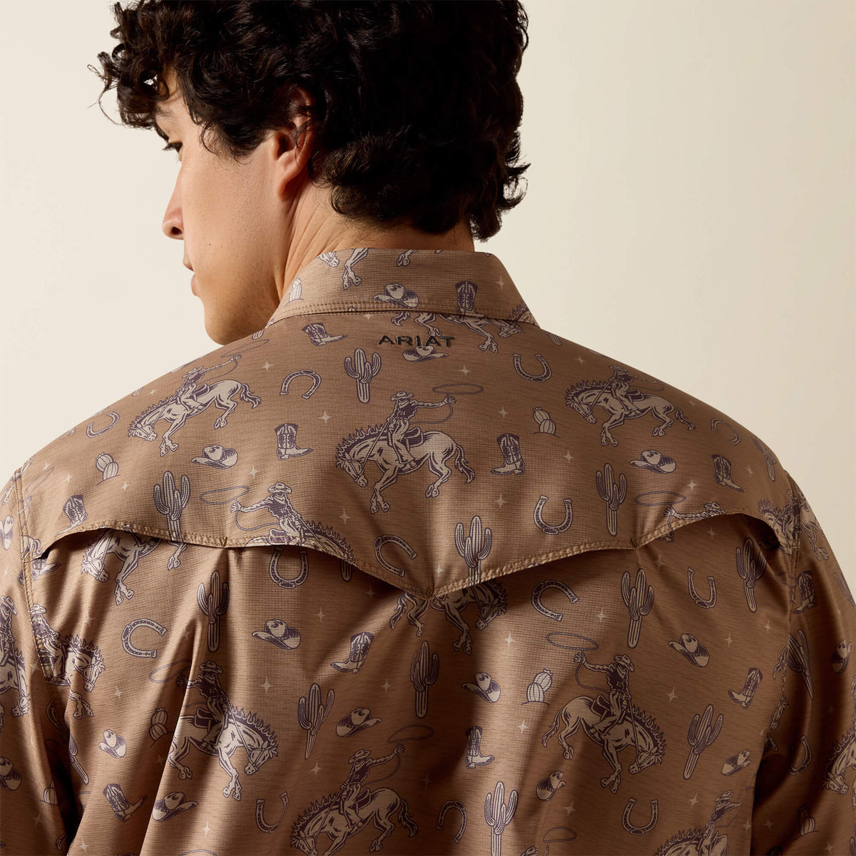 Printed VentTEK Western Fitted Snap Shirt - US 4699