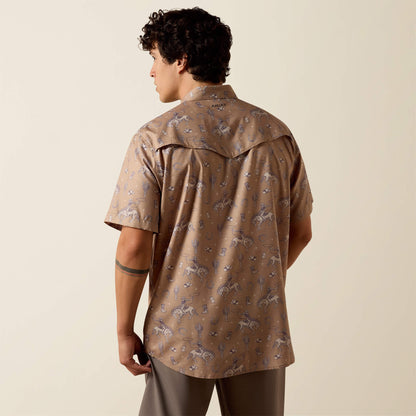 Printed VentTEK Western Fitted Snap Shirt - US 4699