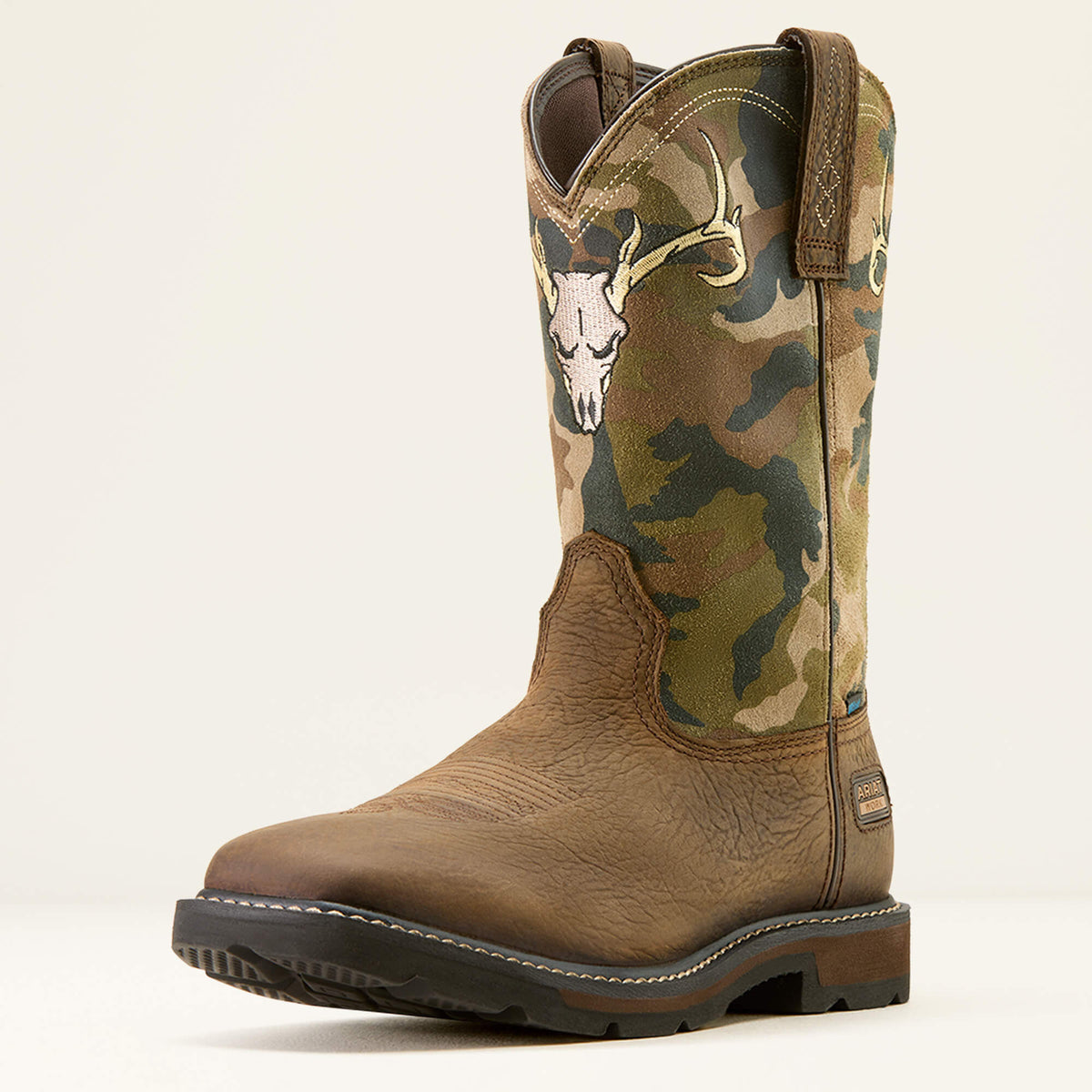 Groundbreaker Antler Waterproof Wide Square Toe Work Boot - US 9988