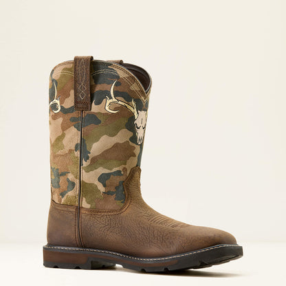 Groundbreaker Antler Waterproof Wide Square Toe Work Boot - US 9988