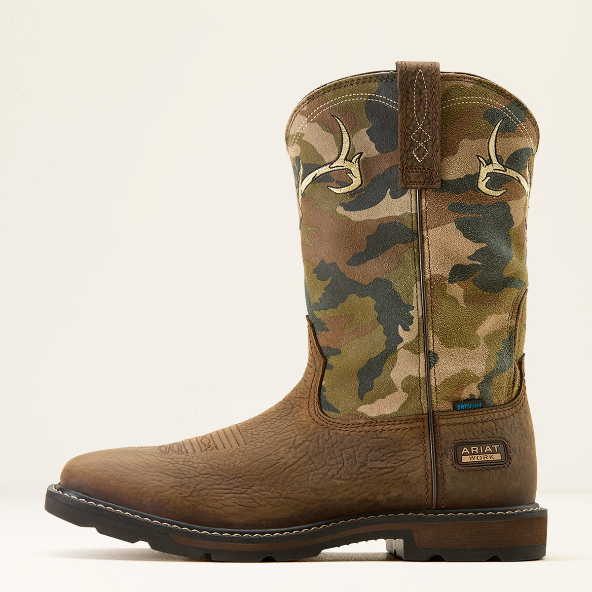 Groundbreaker Antler Waterproof Wide Square Toe Work Boot - US 9988