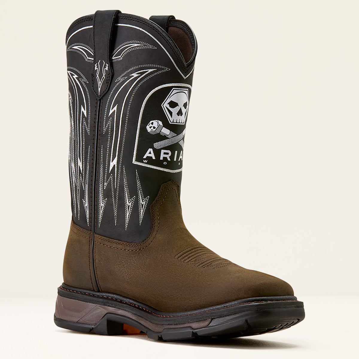WorkHog XT Bolt Skull Waterproof Wide Square Toe Work Boot - US 1636