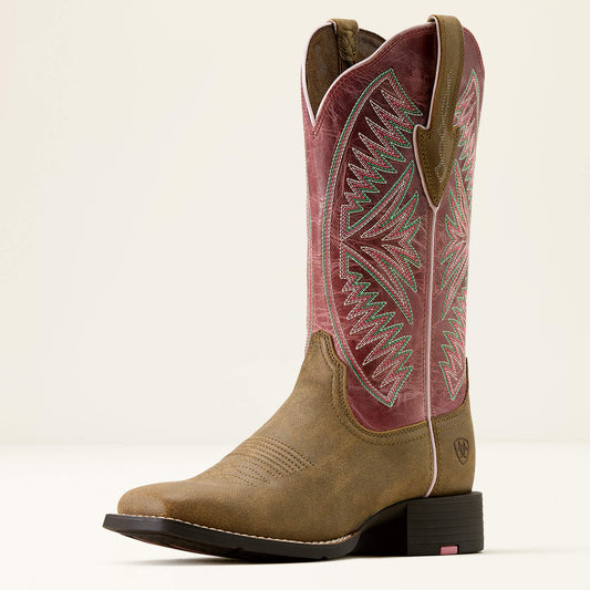 Round Up Ruidoso Wide Square Toe Western Boot - US 4496