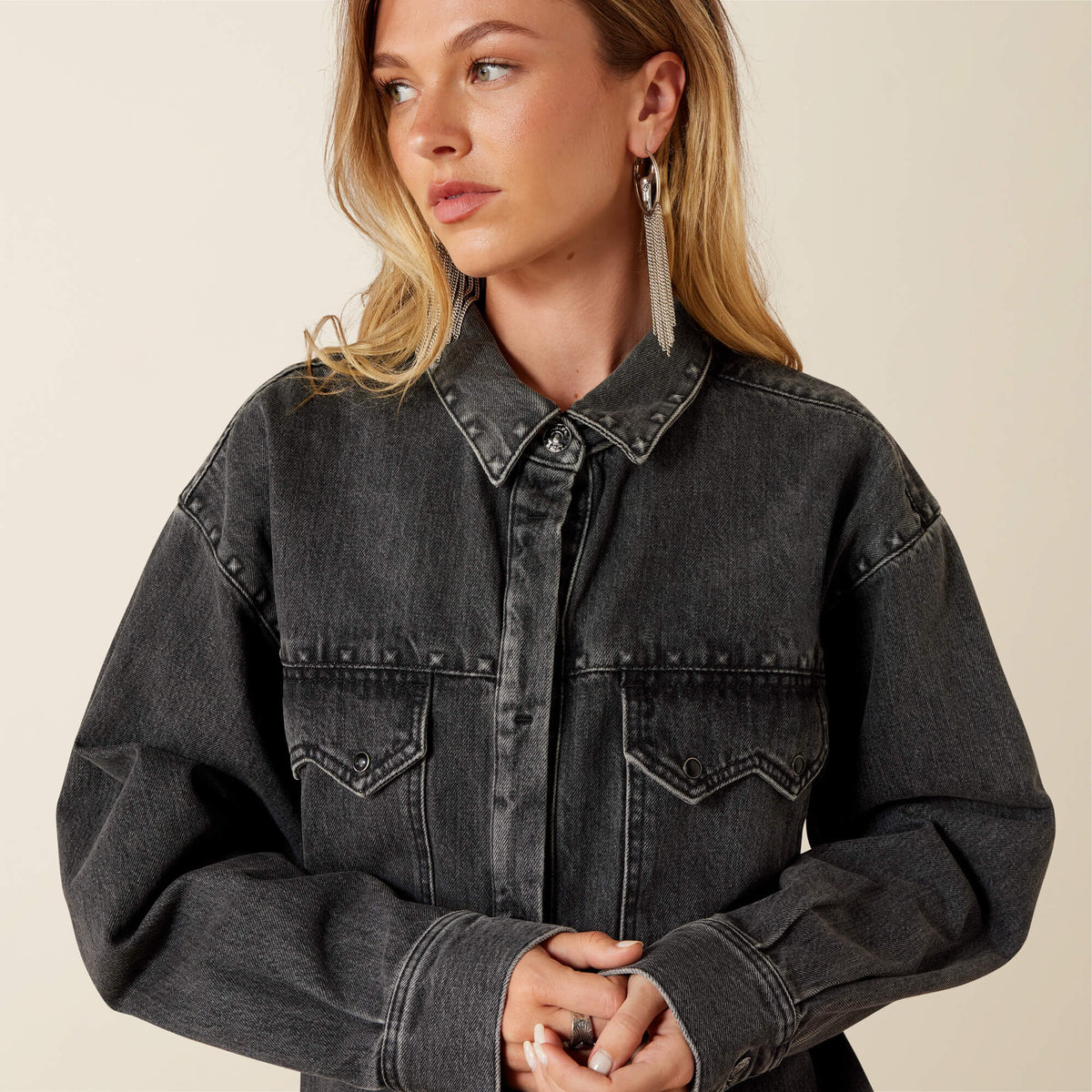 Lux Oversized Denim Jacket - US 2066