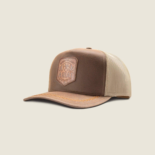 Oilskin Faux Leather Patch Cap - US 4634