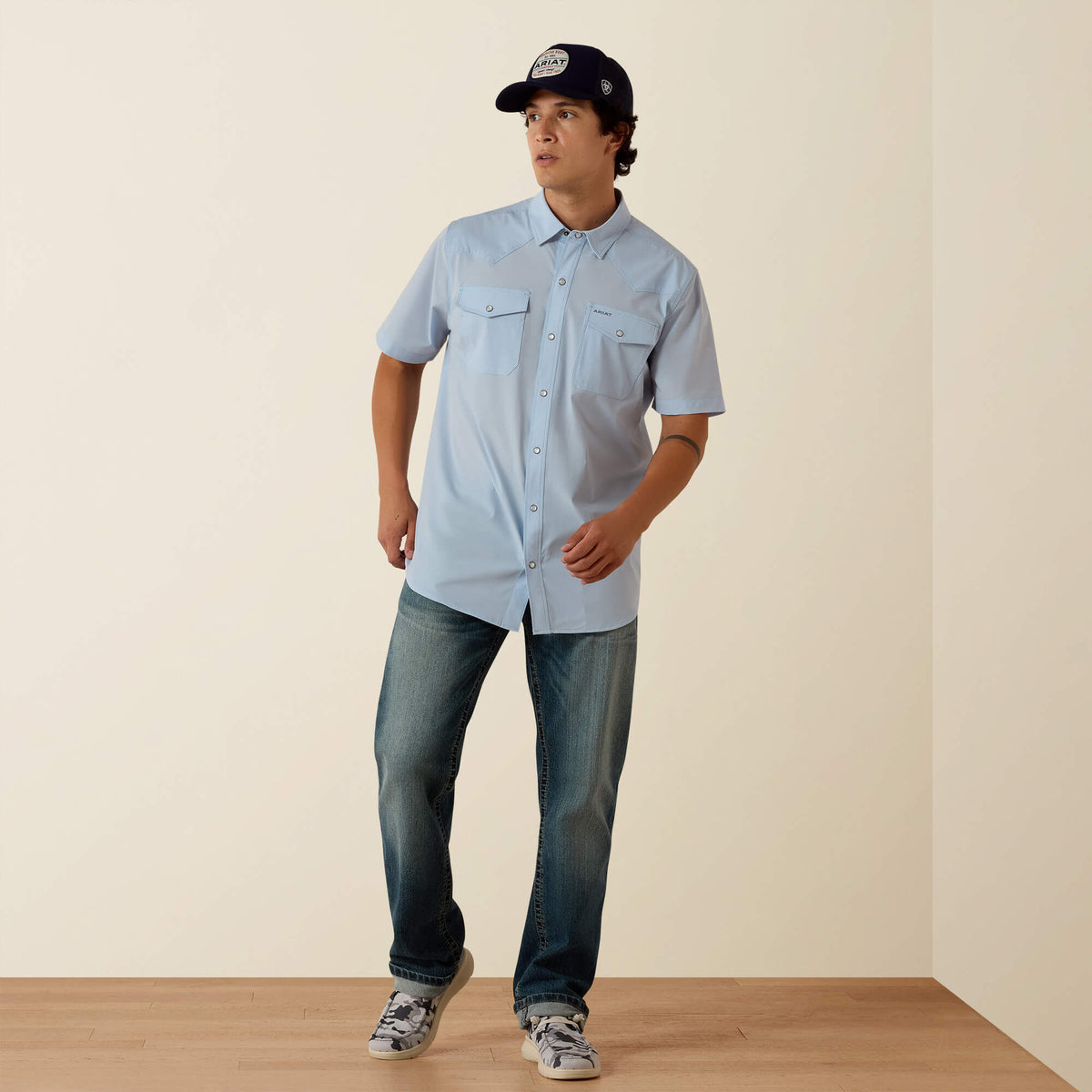 FrontierTough VentTEK Western Fitted Snap Shirt - US 5374