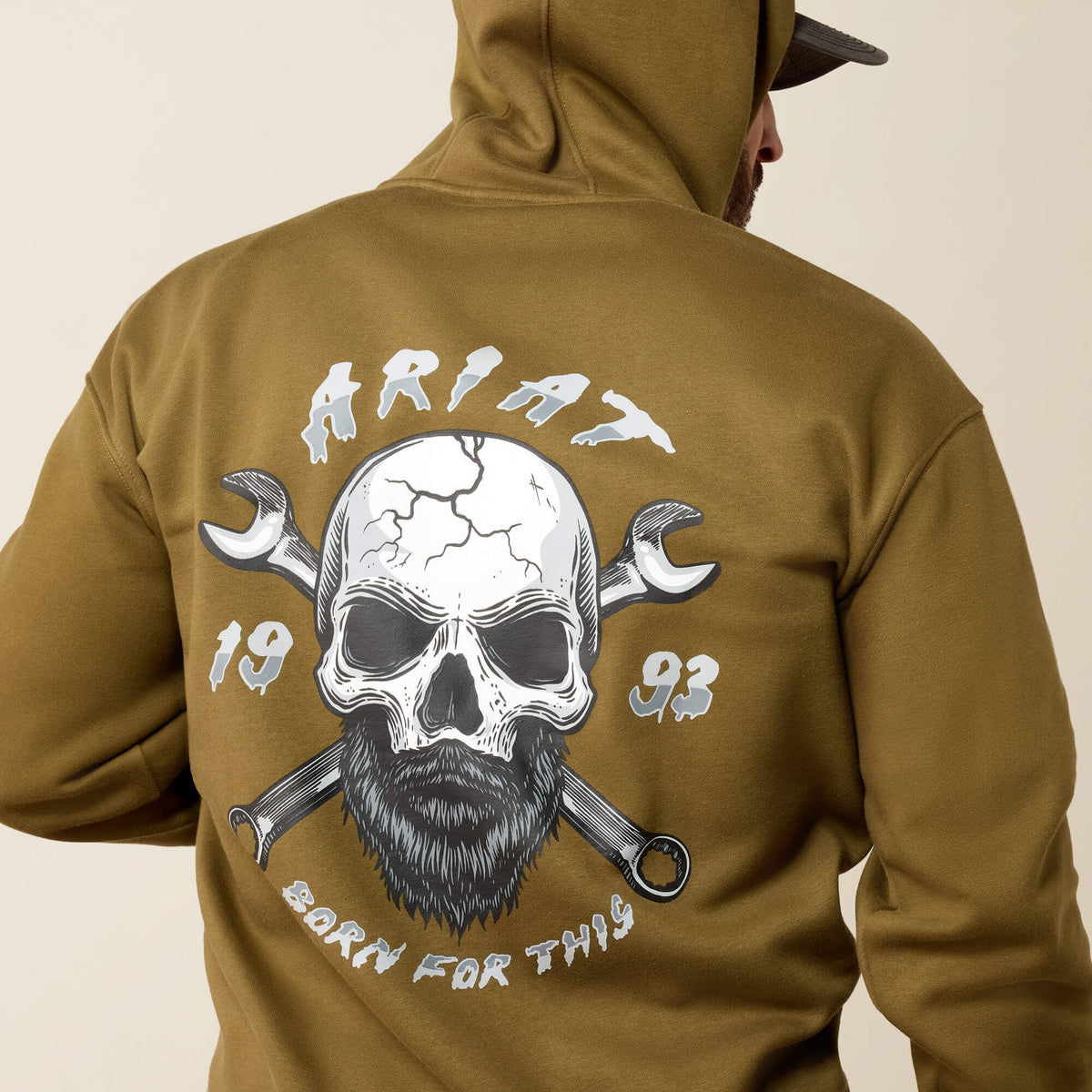 Rebar Workman Bearded Skull Hoodie - US 4155