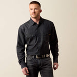 Classic Fit Sawtooth Denim Shirt - US 7985