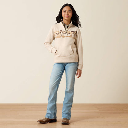 Running Wild 1/4 Zip Sweatshirt - US 7164