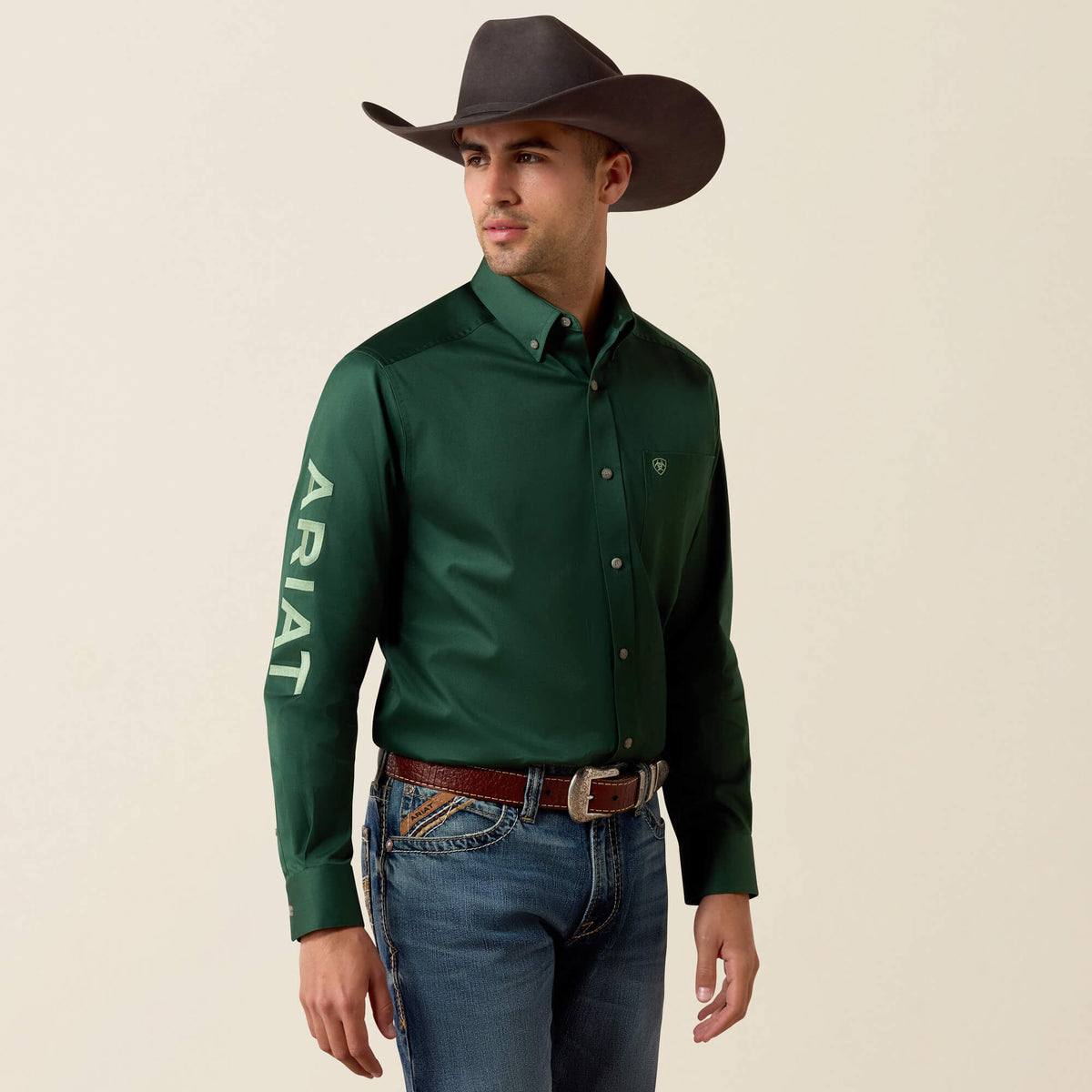 Team Logo Twill Classic Fit Shirt - US 7757