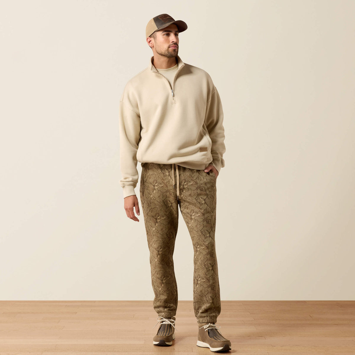 ToughStock Washed Heavyweight Fleece 1/4 Zip Sweatshirt - US 5015