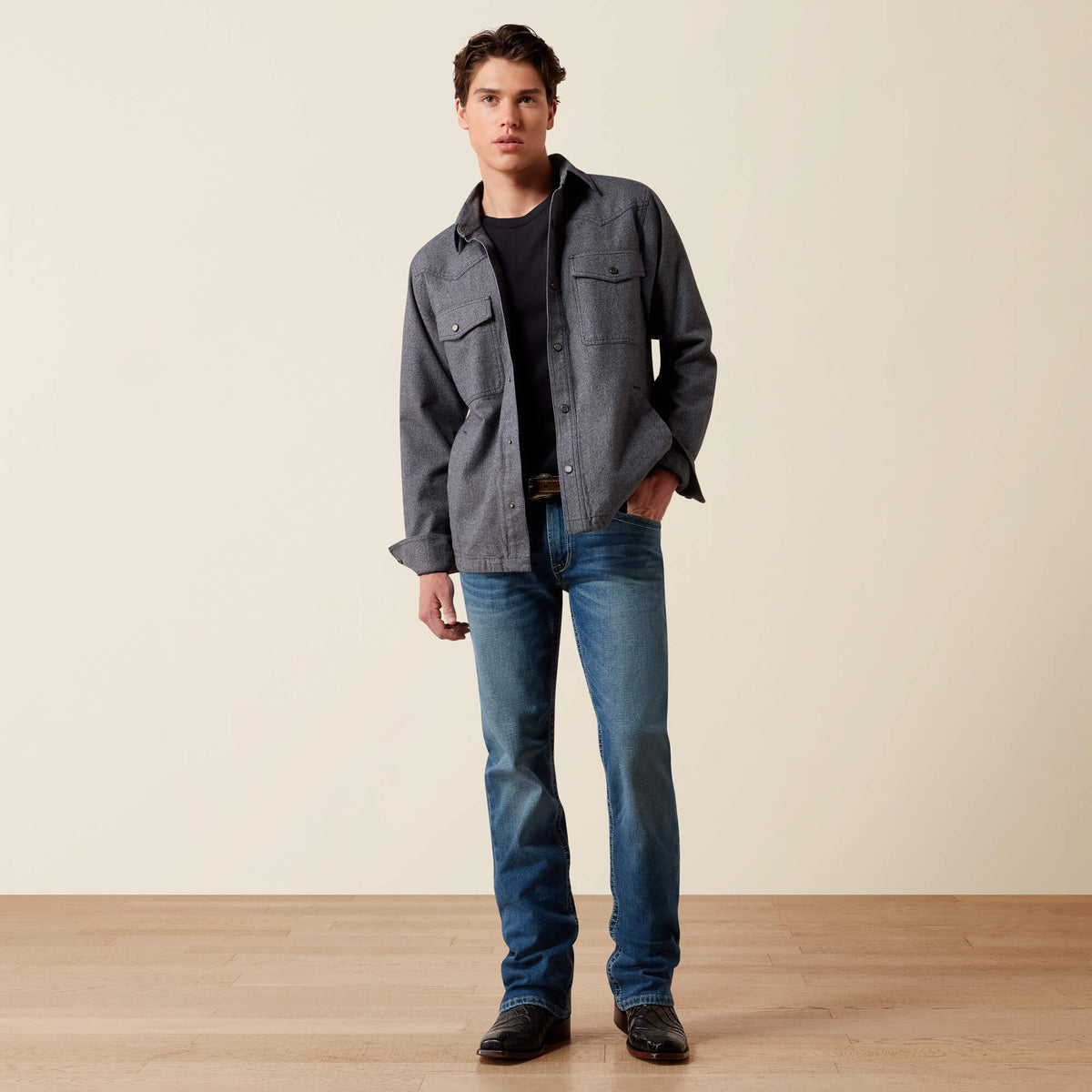 Menswear Shirt Jacket - US 5689