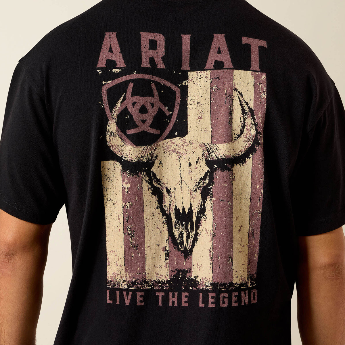 Ariat Bison Legend Flag ToughStock Boxy T-Shirt - US 2986