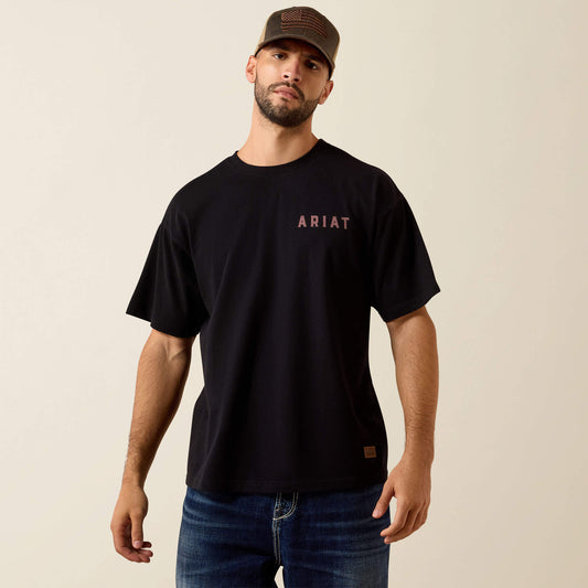 Ariat Bison Legend Flag ToughStock Boxy T-Shirt - US 2986