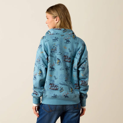 Painted 1/2 Zip Sweatshirt - US 6299
