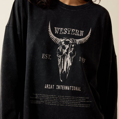 Canvas Oversized Long Sleeve T-Shirt - US 9961