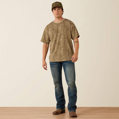 All Over Print Camo ToughStock Boxy T-Shirt - US 3847