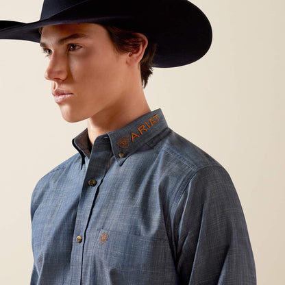 Team Logo Twill Fitted Shirt - US 9032