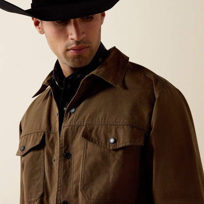 Waxed Cotton Shirt Jacket - US 1642