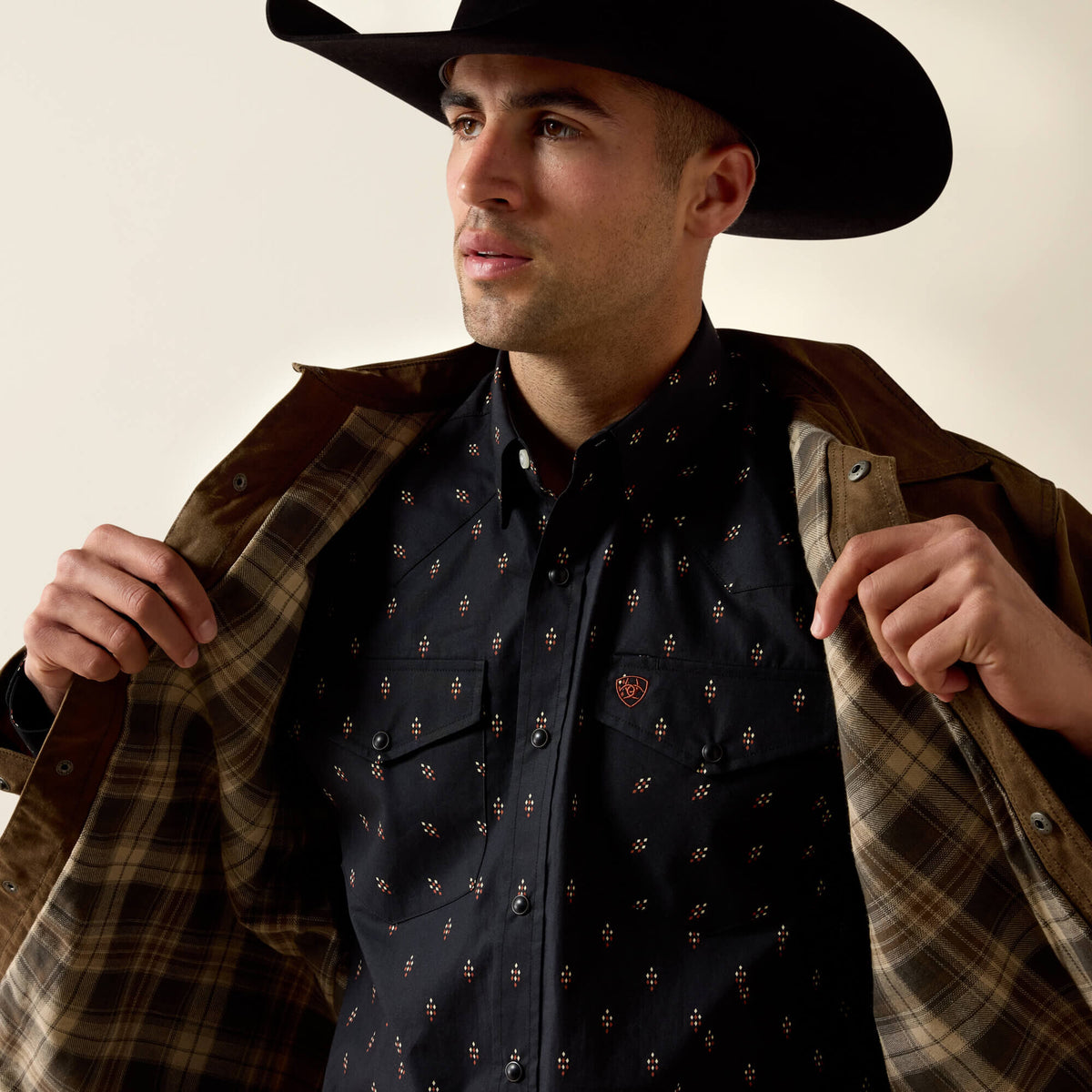 Waxed Cotton Shirt Jacket - US 1642