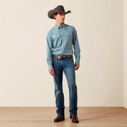 Wrinkle Free Bram Fitted Snap Shirt - US 4127