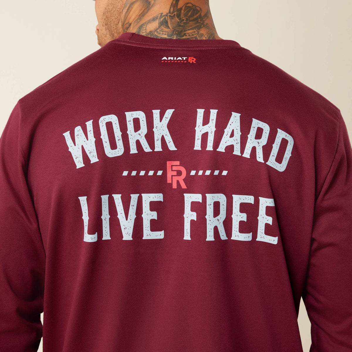 FR Work Hard Live Free T-Shirt - US 6590