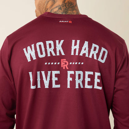 FR Work Hard Live Free T-Shirt - US 6590