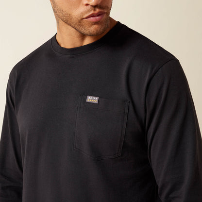 Rebar Cotton Strong Eagle Skull Long Sleeve T-Shirt - US 5508