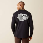 Rebar Cotton Strong Eagle Skull Long Sleeve T-Shirt - US 5508