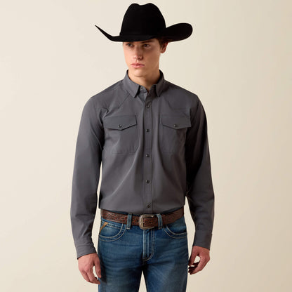 FrontierTough VentTEK Western Fitted Snap Shirt - US 9047