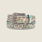 Hair-On Floral Belt - US 5732