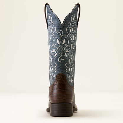 Round Up Holly Wide Square Toe Western Boot - US 1781