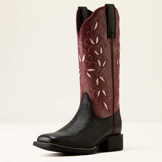 Round Up Holly Wide Square Toe Western Boot - US 8078
