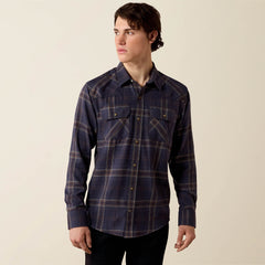 OMBRE BLUE PLAID