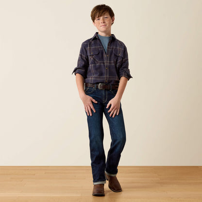 Retro Haas Classic Fit Snap Shirt - US 8163