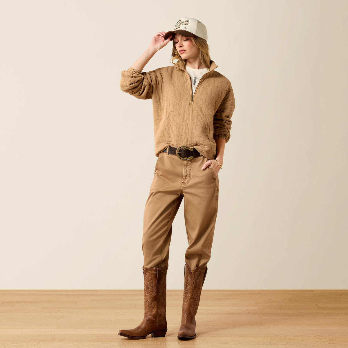 Boot Stitch 1/2 Zip Pullover - US 8696