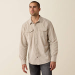 Retro Handorf Corduroy Fitted Snap Shirt - US 8562