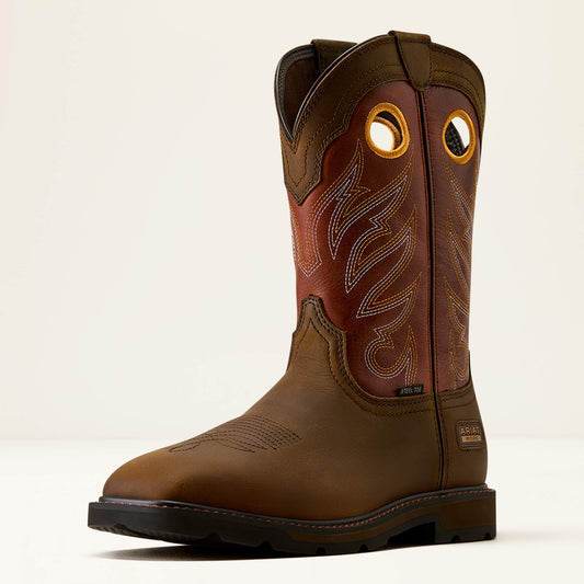 Groundwork Wide Square Toe Steel Toe Work Boot - US 9021