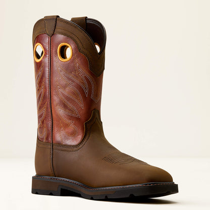 Groundwork Wide Square Toe Steel Toe Work Boot - US 9021