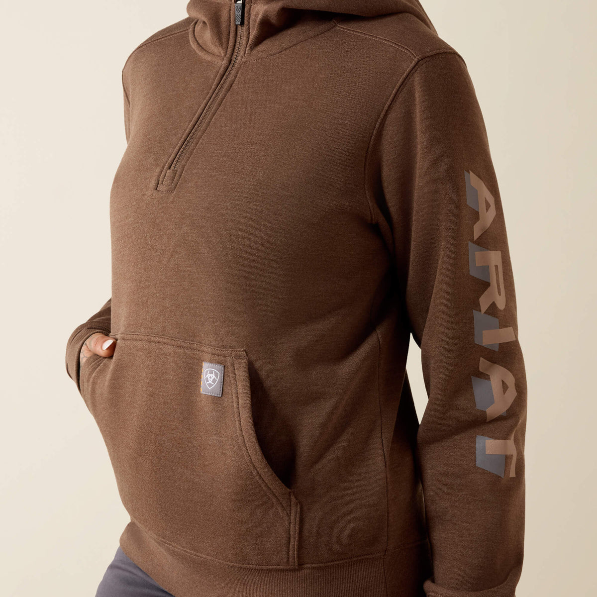 Rebar Lightweight Logo 1/2 Zip Hoodie - US 8496