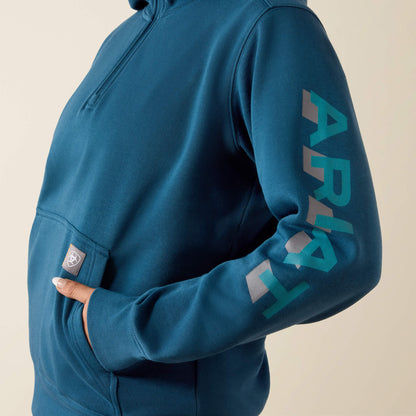 Rebar Lightweight Logo 1/2 Zip Hoodie - US 2304