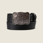 Floral Tab Belt with Rope Buckle - US 7788