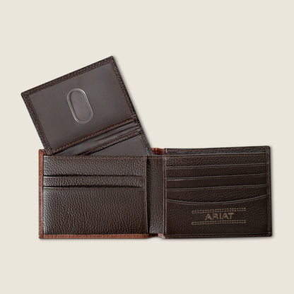 Pebble Leather With Trim Bifold Wallet - US 3609