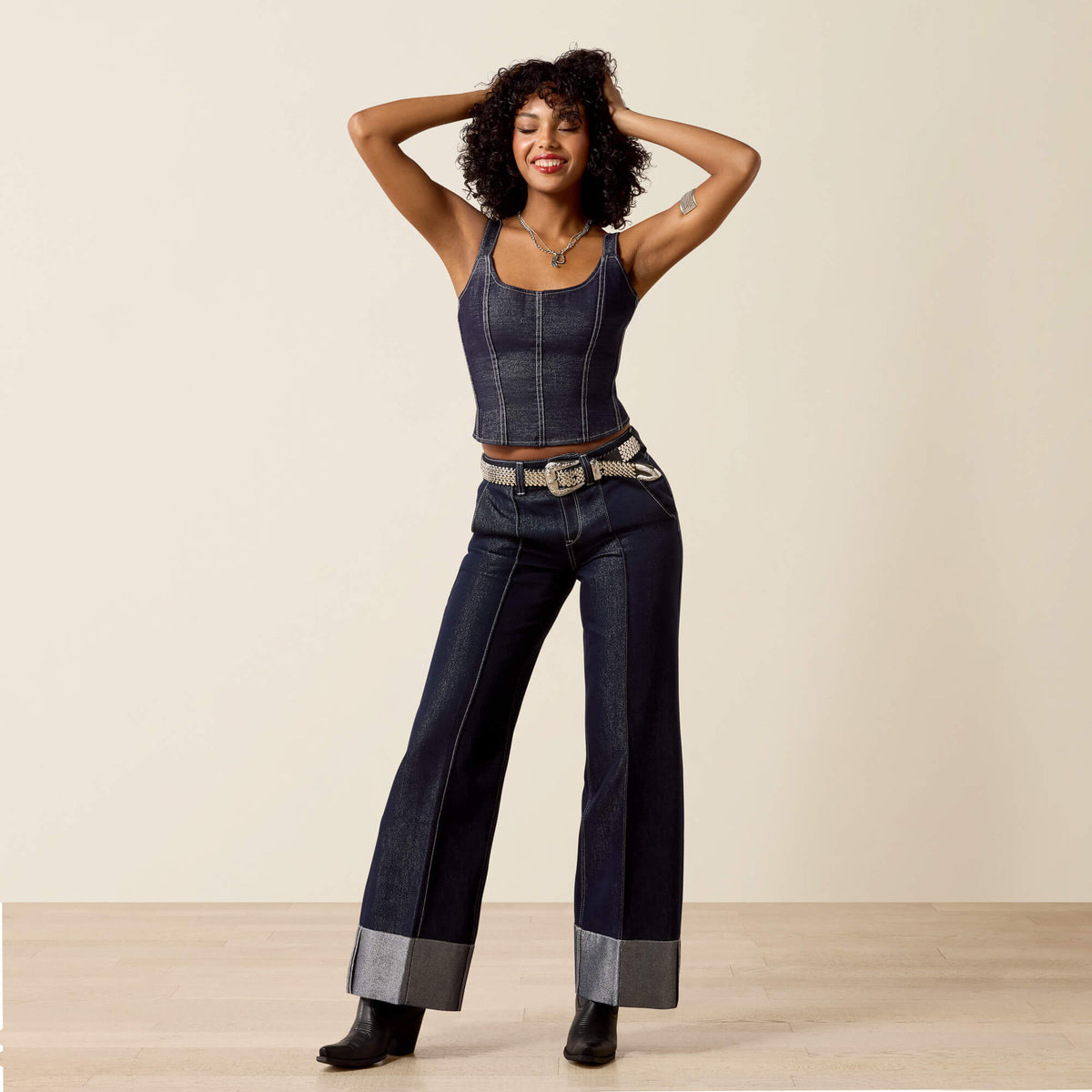 Lurex Corset Shirt - US 7185