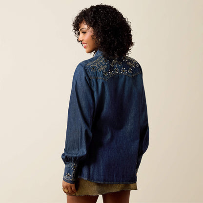 Embellished Blouson Shirt - US 0252