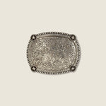 Beaded Edge Star Corners Belt Buckle - US 9508